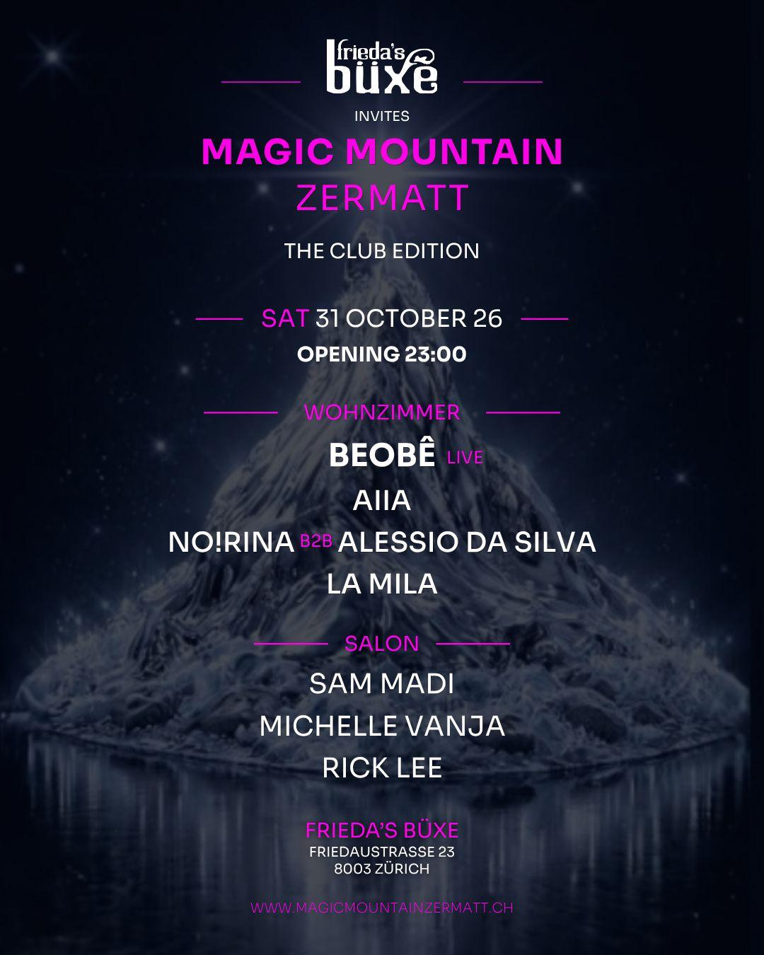 Zermatt Mountain event poster