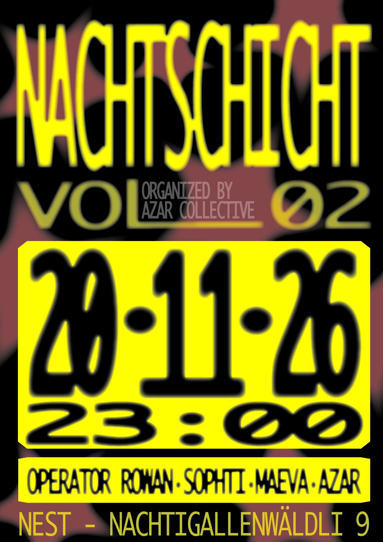 Nachtschicht vol. 02 event poster