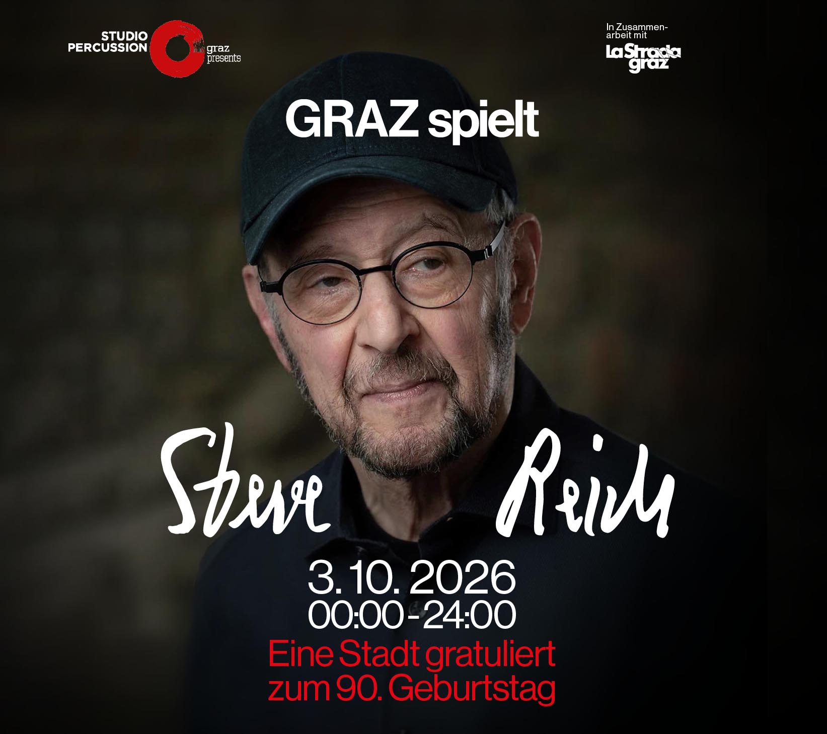 GRAZ spielt STEVE REICH event poster