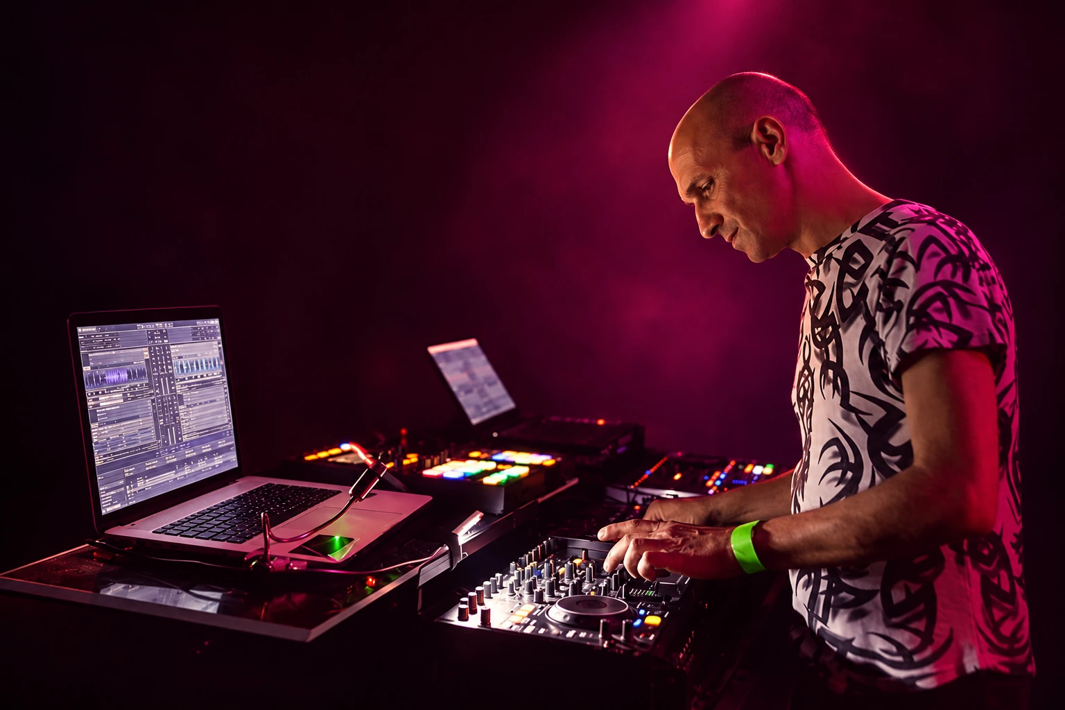 Blagoje Schilling behind the decks