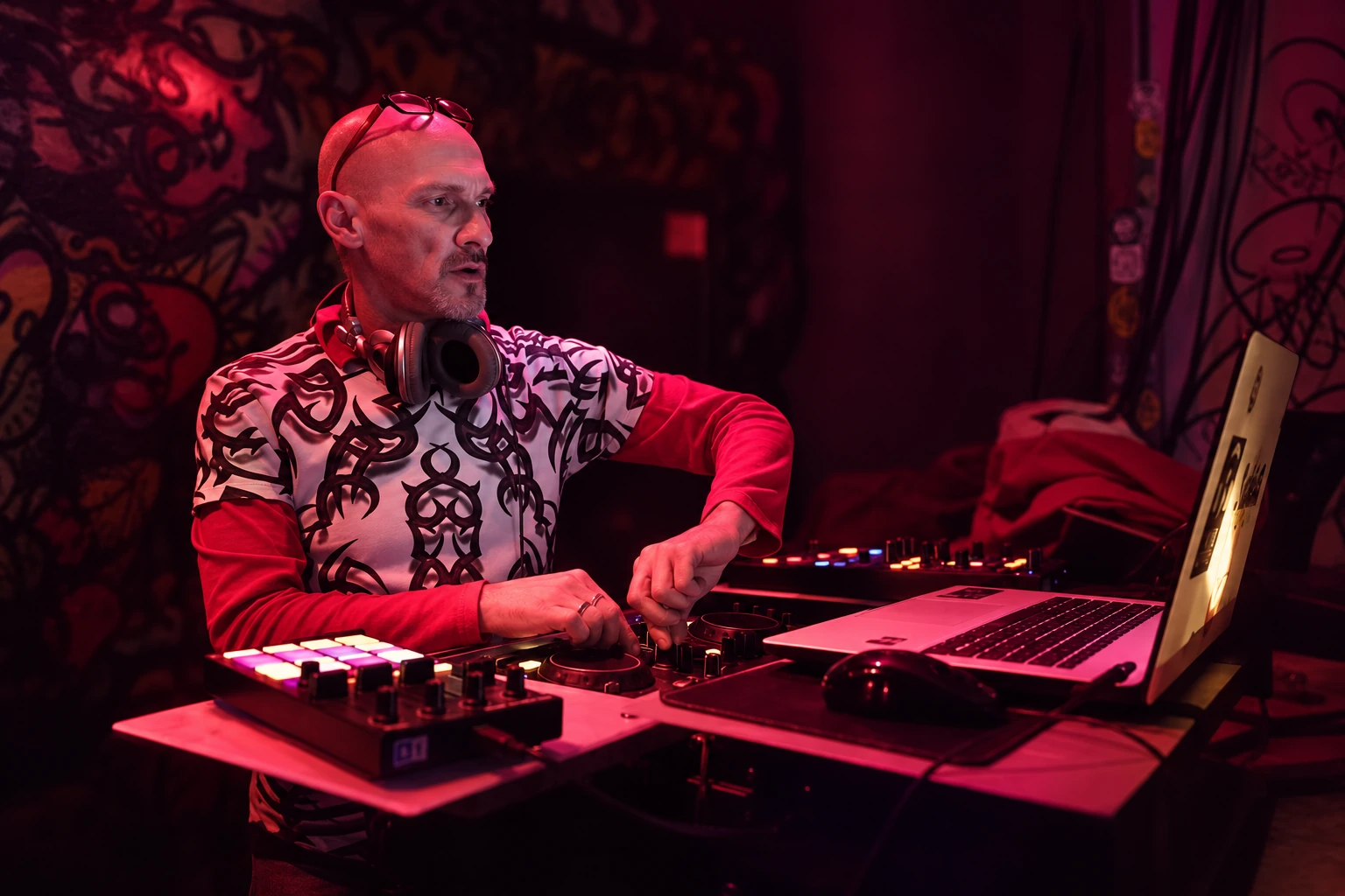 Blagoje Schilling behind the decks