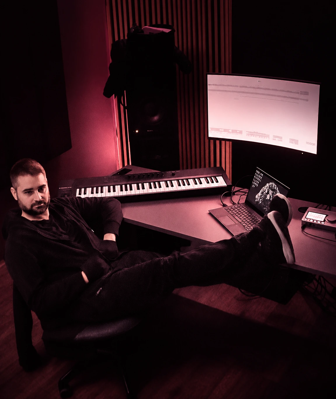 Dario in the studio