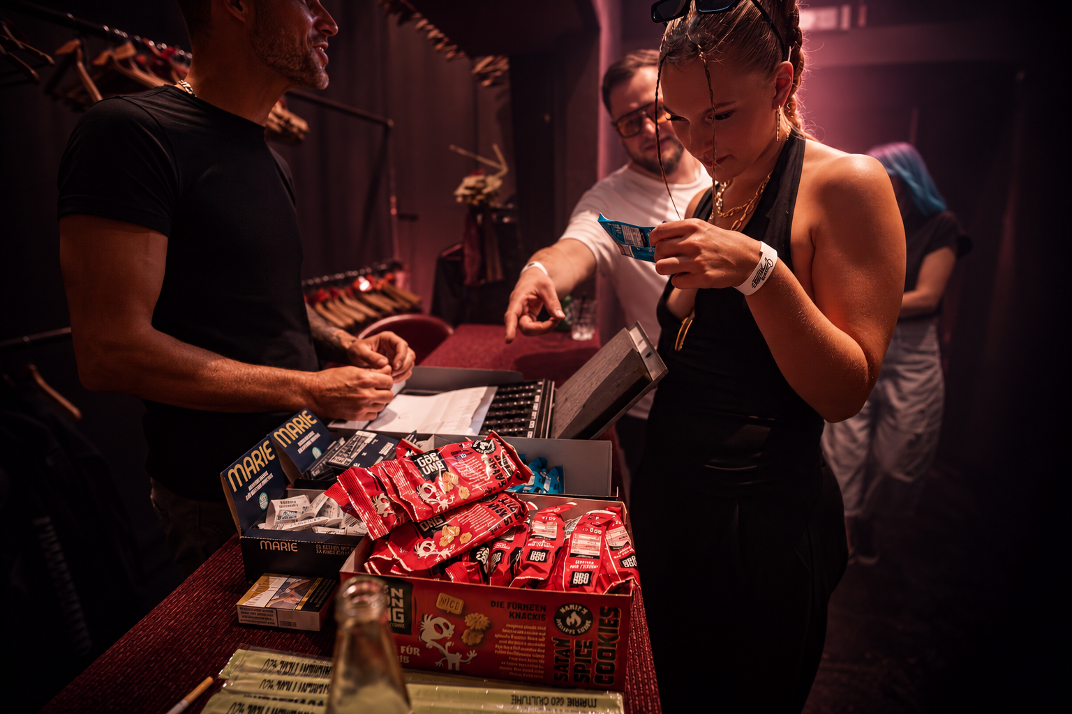 Meeting backstage